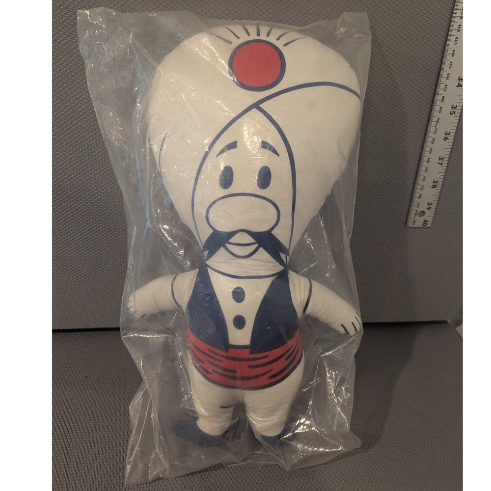 VTG Chase Bag Co Advertising Mahatma Rice Genie Plush Cloth Doll Reidsville NC